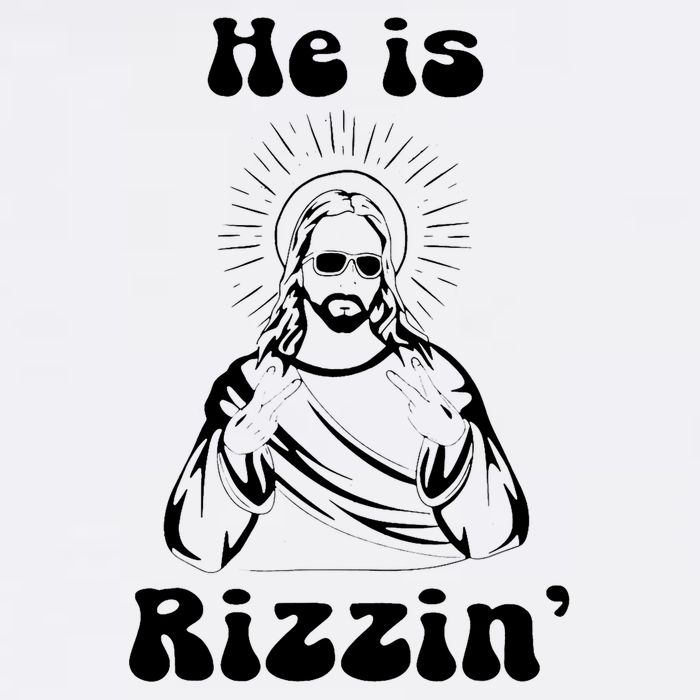 He Is Rizzin Jesus Is Rizzen Funny Cool Comfort Performance Bucket Hat