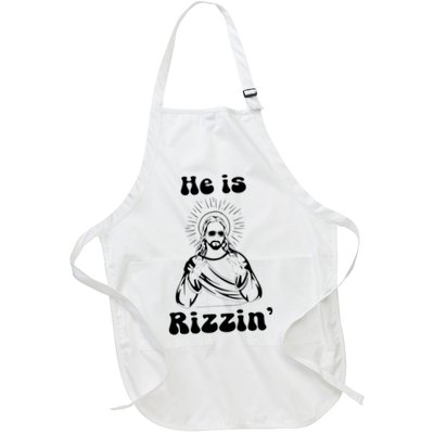 He Is Rizzin Jesus Is Rizzen Funny Apron