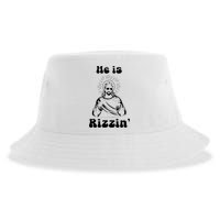 He Is Rizzin Jesus Is Rizzen Funny Sustainable Bucket Hat
