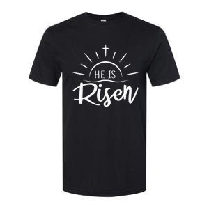 He Is Risen Funny Softstyle CVC T-Shirt