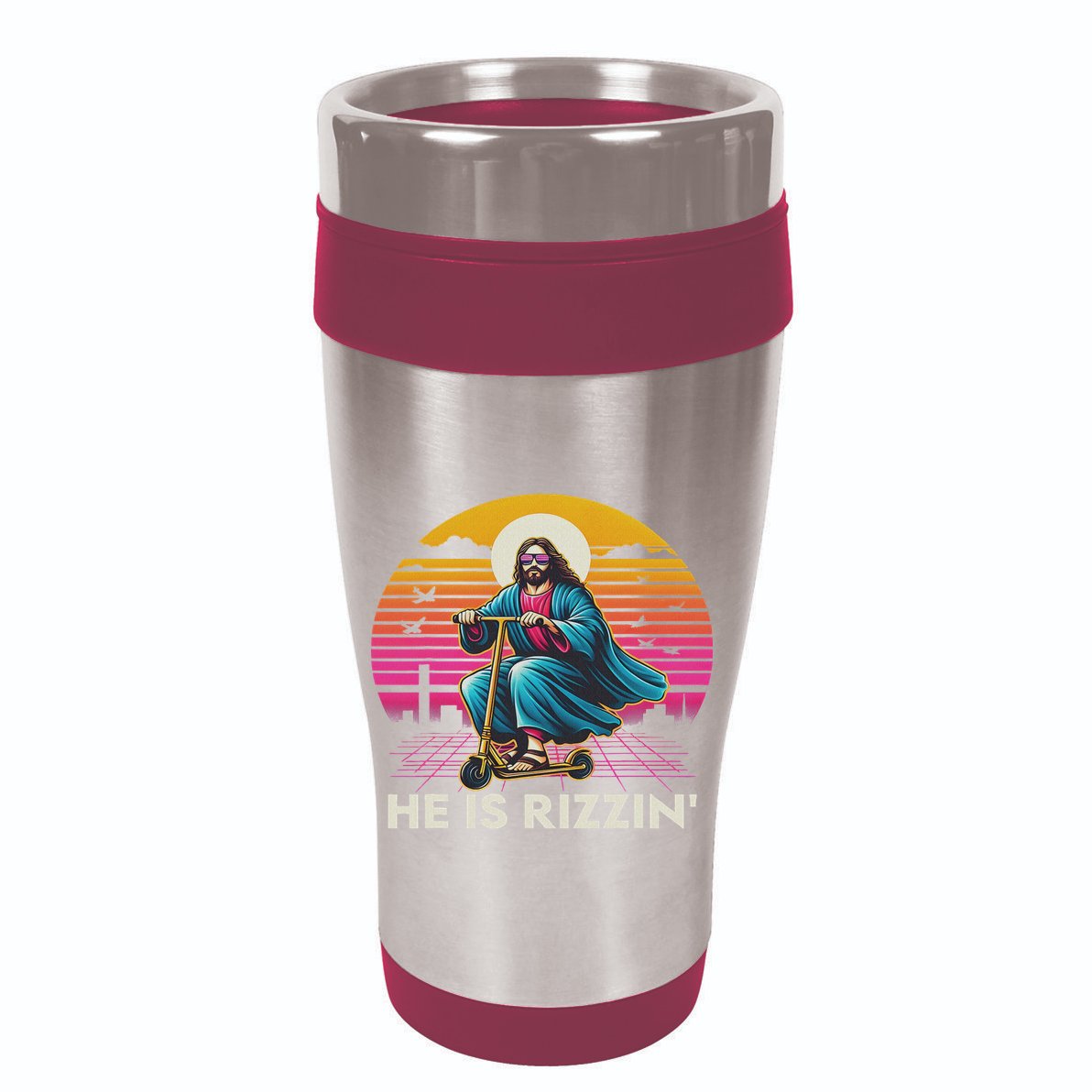 He Is Rizzen Jesus Is Rizzen Cool Jesus Jesus Has Rizzen Backpack