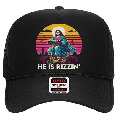 He Is Rizzen Jesus Is Rizzen Cool Jesus Jesus Has Rizzen Hat