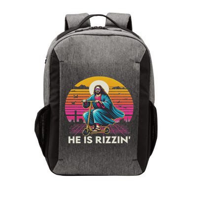 He Is Rizzen Jesus Is Rizzen Cool Jesus Jesus Has Rizzen Vector Backpack