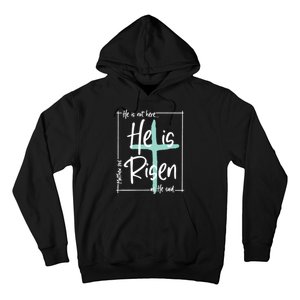 He Is Risen Easter Christian Cross Hoodie