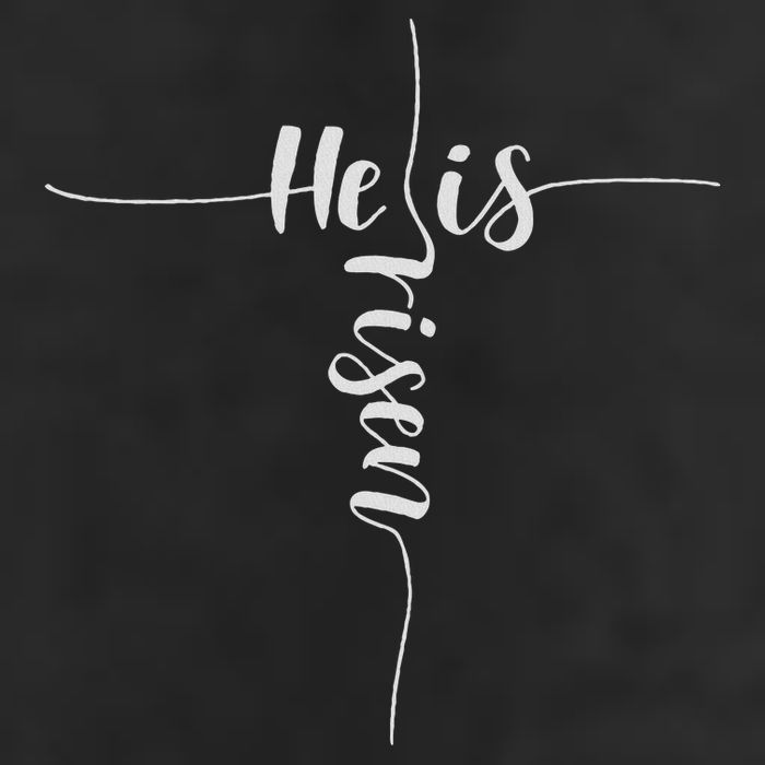 He Is Risen Cross Jesus For Christian Easter Day Beanie