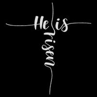 He Is Risen Cross Jesus For Christian Easter Day 16 in Basic Backpack