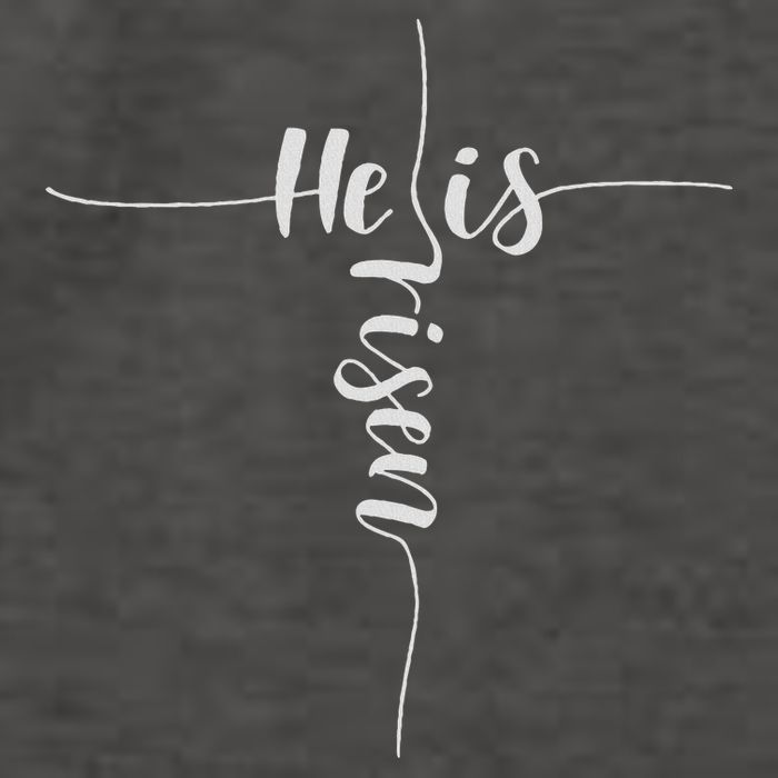 He Is Risen Cross Jesus For Christian Easter Day Vector Backpack