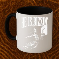 He Is Rizzin Funny Jesus Basketball Meme Mug