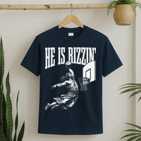 He Is Rizzin Funny Jesus Basketball Meme T-Shirt