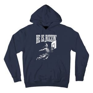 He Is Rizzin Funny Jesus Basketball Meme Tall Hoodie