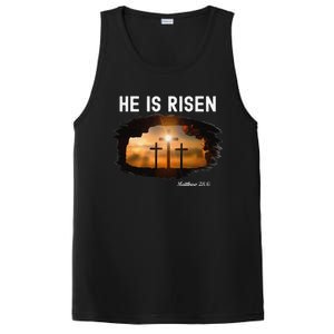 He Is Risen Christian Easter Jesus Matthew 286 PosiCharge Competitor Tank