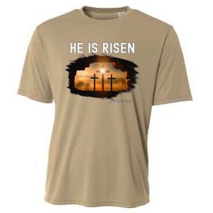 He Is Risen Christian Easter Jesus Matthew 286 Cooling Performance Crew T-Shirt