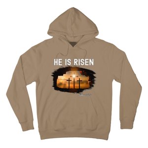 He Is Risen Christian Easter Jesus Matthew 286 Hoodie