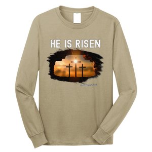 He Is Risen Christian Easter Jesus Matthew 286 Long Sleeve Shirt