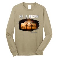 He Is Risen Christian Easter Jesus Matthew 286 Long Sleeve Shirt