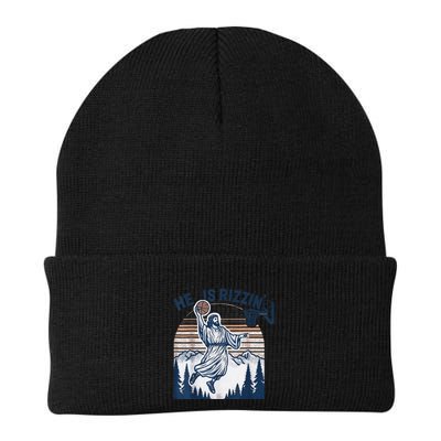 He Is Rizzin Christian Easter Basketball Jesus Beanie