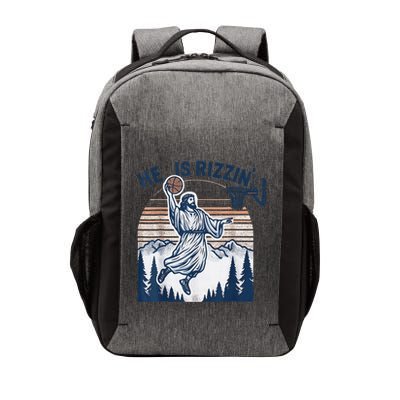 He Is Rizzin Christian Easter Basketball Jesus Vector Backpack