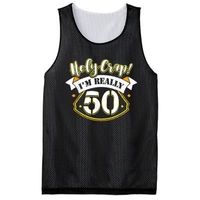 Holy I'm Really 50th Years Old 50 Birthday Gift Mesh Reversible Basketball Jersey Tank