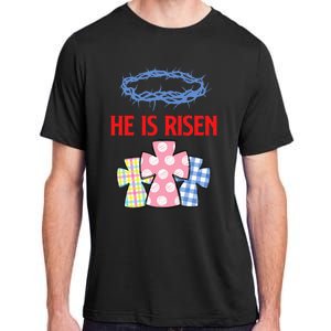 He Is Risen Jesus Christ Resurrection Happy Easter Day Adult ChromaSoft Performance T-Shirt