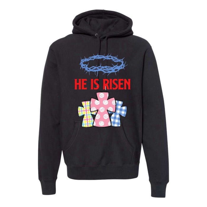 He Is Risen Jesus Christ Resurrection Happy Easter Day Premium Hoodie