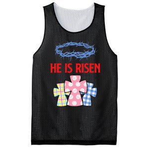 He Is Risen Jesus Christ Resurrection Happy Easter Day Mesh Reversible Basketball Jersey Tank