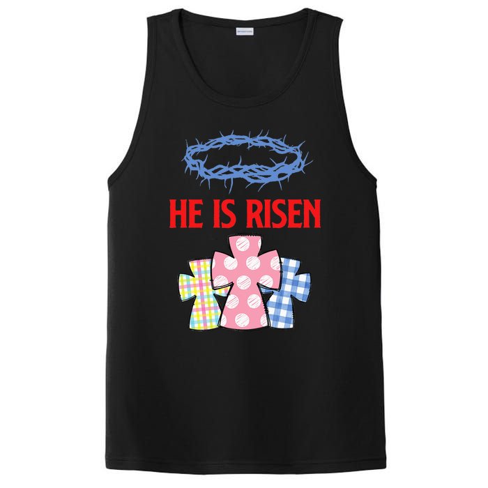 He Is Risen Jesus Christ Resurrection Happy Easter Day PosiCharge Competitor Tank