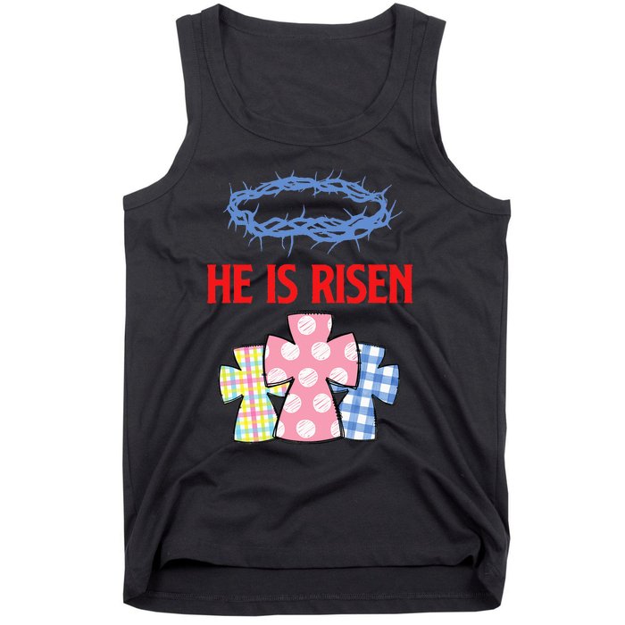 He Is Risen Jesus Christ Resurrection Happy Easter Day Tank Top