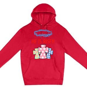 He Is Risen Jesus Christ Resurrection Happy Easter Day Premium Pullover Hoodie