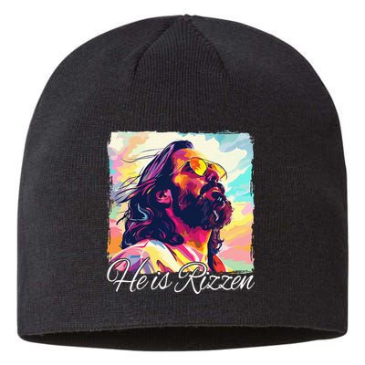 He Is Rizzen Jesus Sustainable Beanie