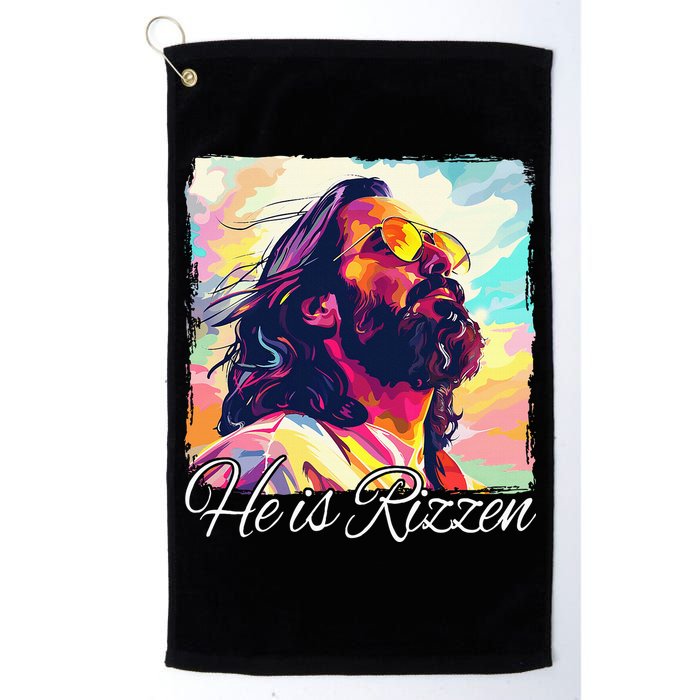 He Is Rizzen Jesus Golf Towel