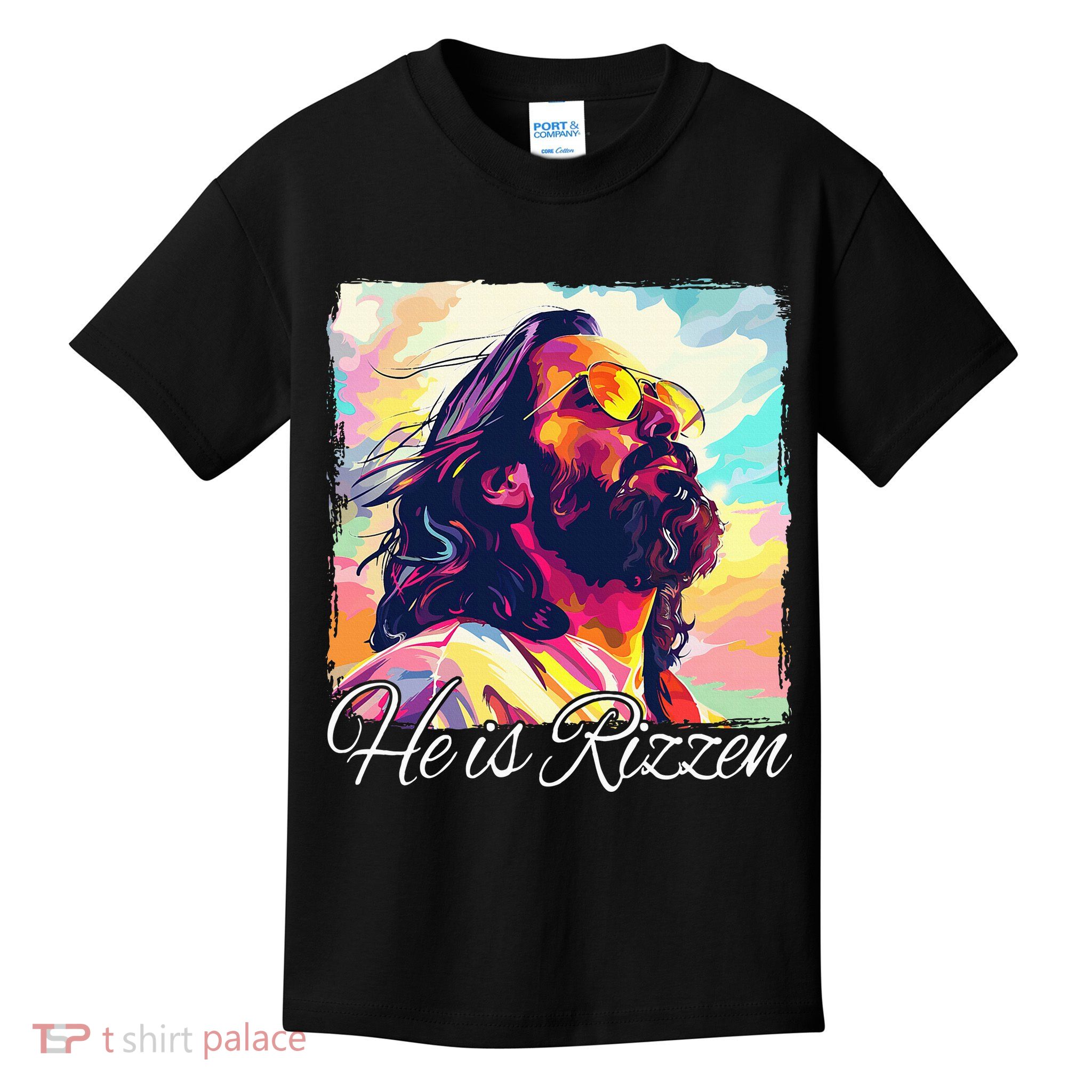 He Is Rizzen Jesus Kids T-Shirt