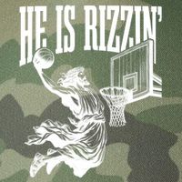 He Is Rizzin Funny Jesus Basketball Easter Meme Legacy Tie Dye Trucker Hat