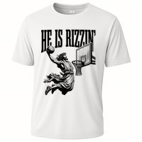 He Is Rizzin Funny Jesus Basketball Easter Meme Performance Shirt