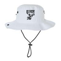 He Is Rizzin Funny Jesus Basketball Easter Meme Bucket Hat