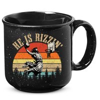 He Is Rizzin Easter Jesus Christian 15oz Campfire Ceramic Mug