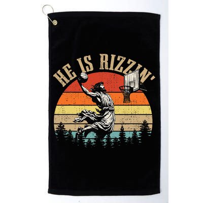 He Is Rizzin Easter Jesus Christian Golf Towel