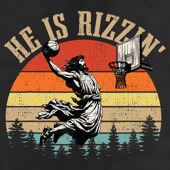He Is Rizzin Easter Jesus Christian Golf Towel