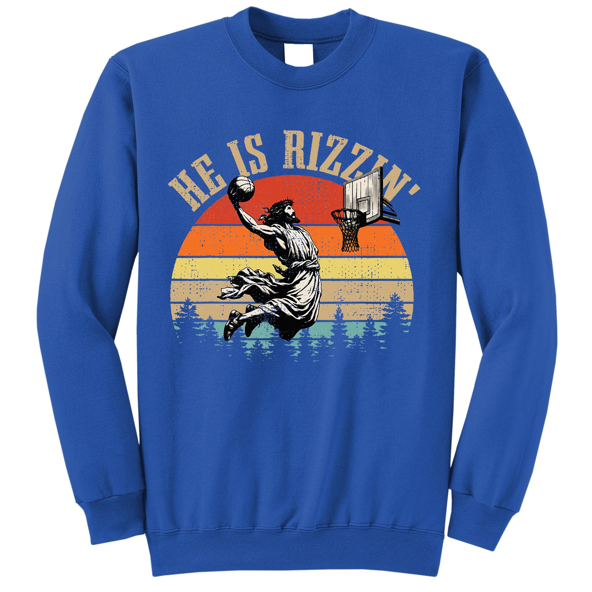 He Is Rizzin Easter Jesus Christian Sweatshirt