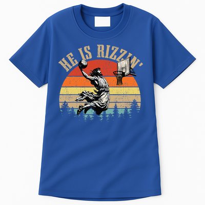 He Is Rizzin Easter Jesus Christian Tall T-Shirt