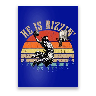 He Is Rizzin Easter Jesus Christian Poster