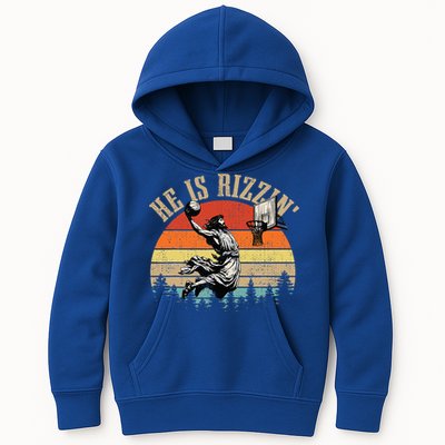 He Is Rizzin Easter Jesus Christian Kids Hoodie