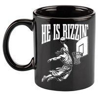 He Is Rizzin Funny Jesus Basketball Meme 11oz C Handle Ceramic Mug