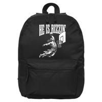 He Is Rizzin Funny Jesus Basketball Meme 16 in Basic Backpack