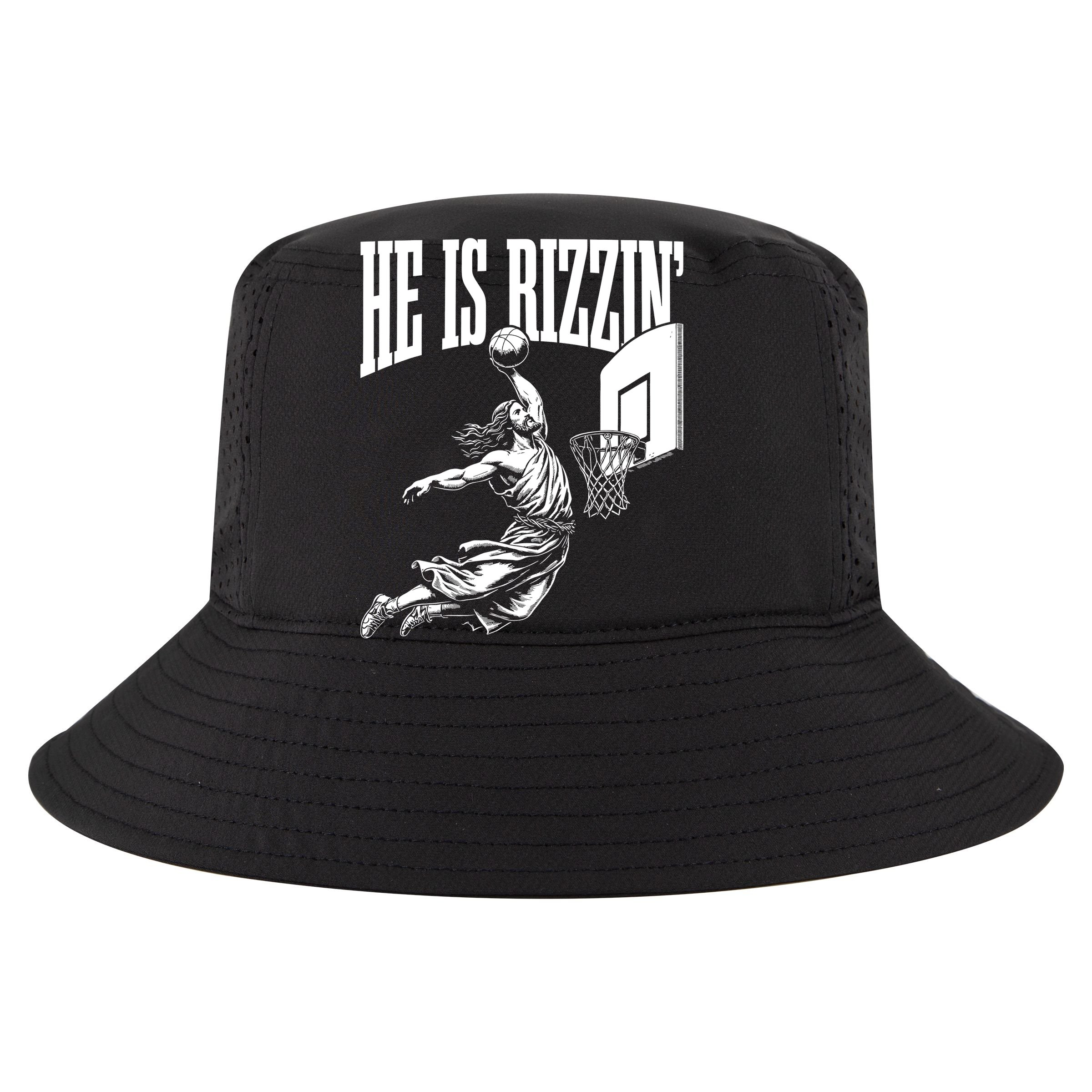He Is Rizzin Funny Jesus Basketball Meme Youth Performance Sprint T-Shirt