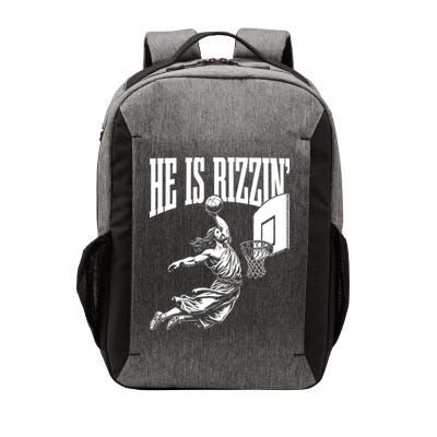 He Is Rizzin Funny Jesus Basketball Meme Vector Backpack