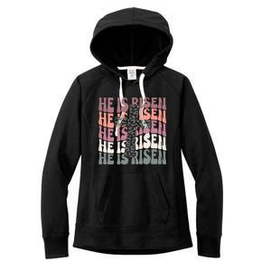 He Is Risen Easter Christian Women's Fleece Hoodie