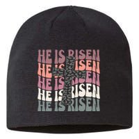 He Is Risen Easter Christian Sustainable Beanie