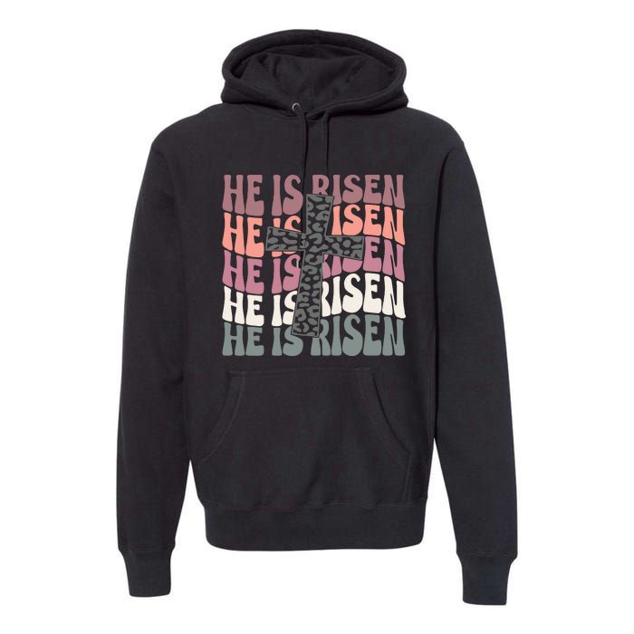 He Is Risen Easter Christian Premium Hoodie