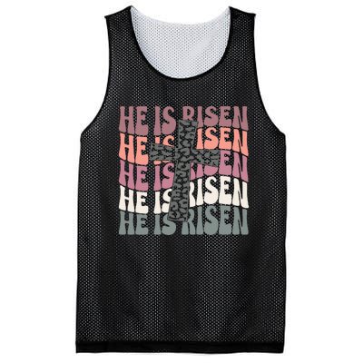 He Is Risen Easter Christian Mesh Reversible Basketball Jersey Tank