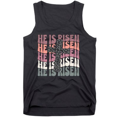 He Is Risen Easter Christian Tank Top